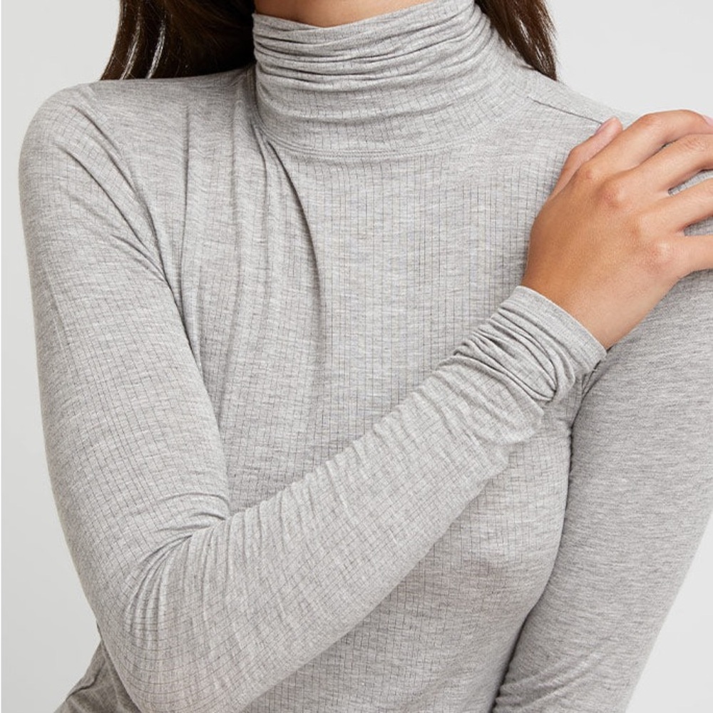 Negative Underwear Whipped Track Pant (Med) and Turtleneck (XS) Heather grey